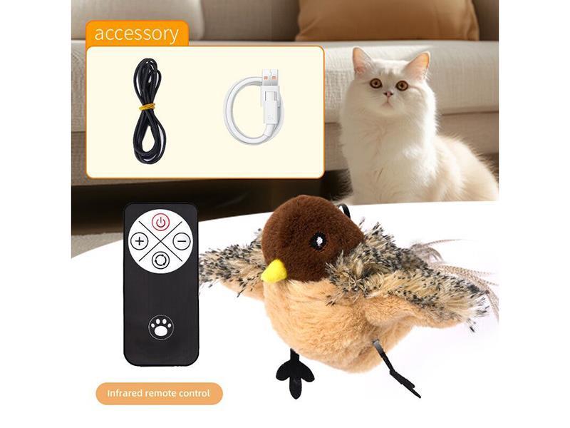 Cat Flapping Wings To Make Sound Toy - Infrared Remote Control