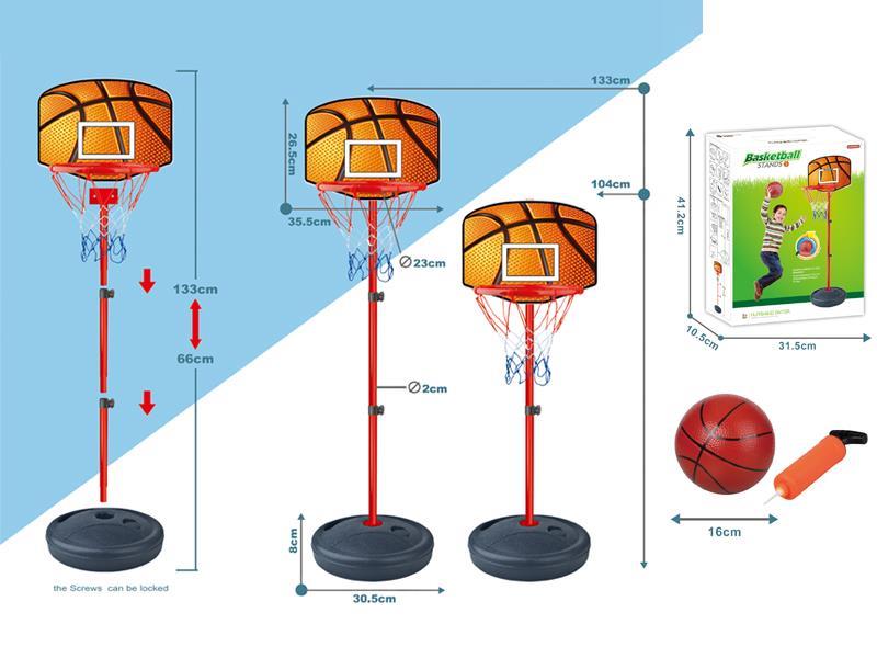 Vertical Iron Frame Basketball Board