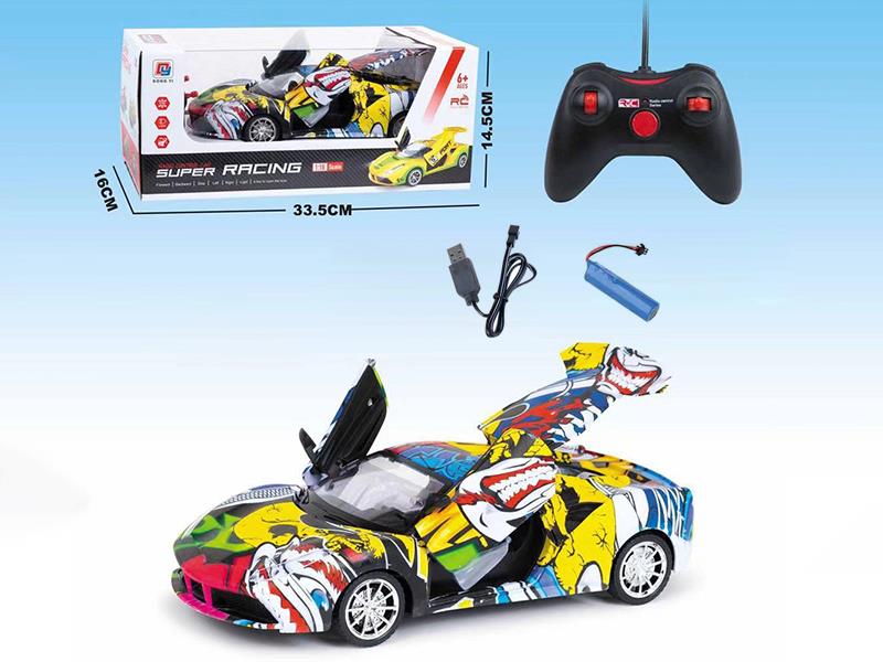 1:16 5-Channel Remote Control Ferrari Graffiti Car(One Button Open Three Door)