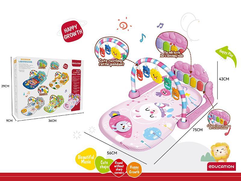 Dolphin piano, animal blanket, foot pedal piano