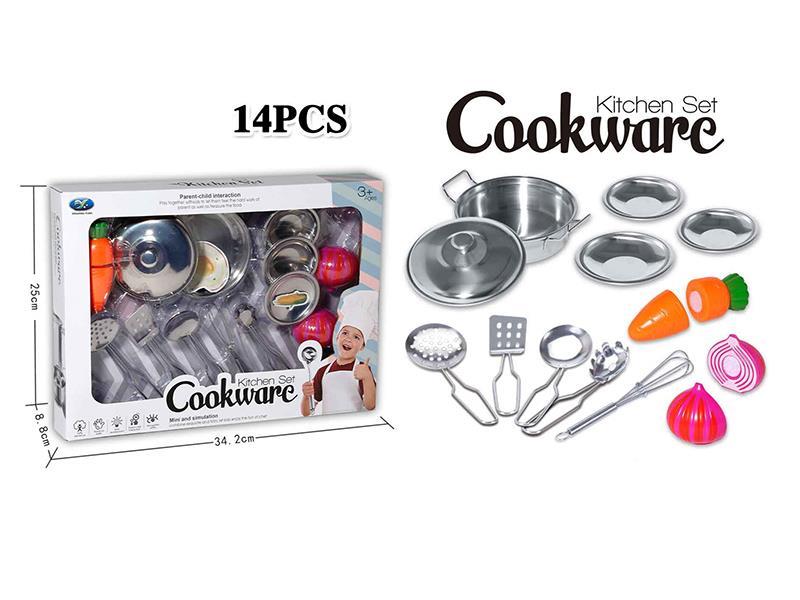 Stainless Steel Tableware For Pretend Play