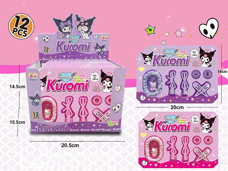Kuromi Hair Clip 12pcs