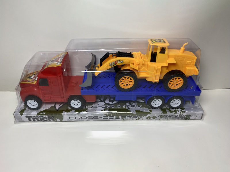 Inertial Flatbed Trailer Sliding Earthmoving Vehicle