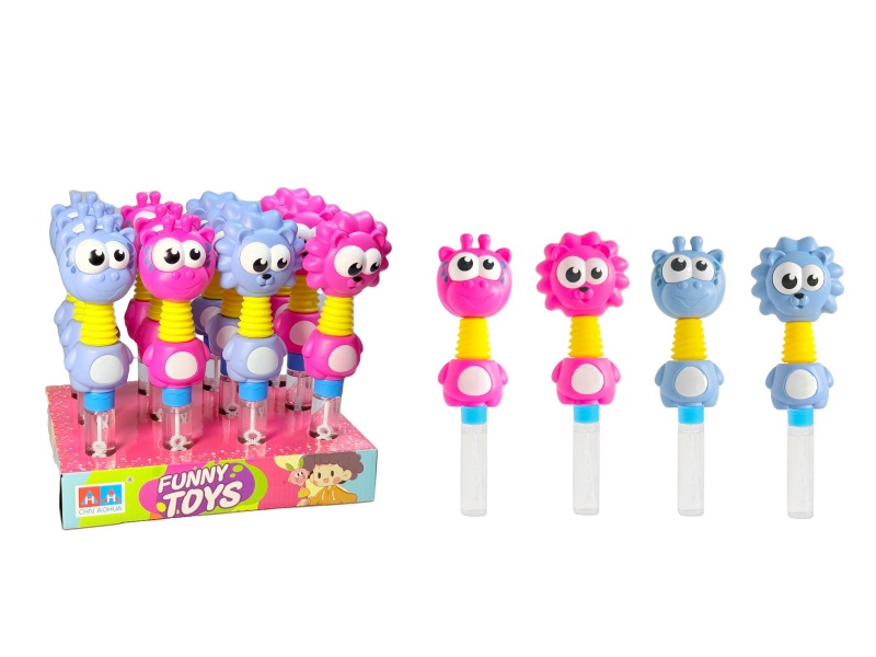 Whistling Lion Giraffe (Bubble Stick)