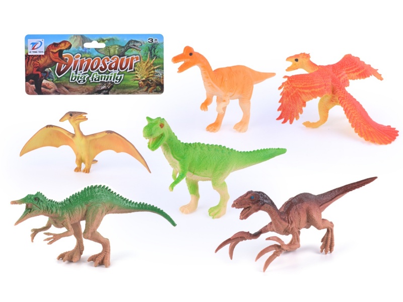 Solid Simulation Dinosaur 6Pcs