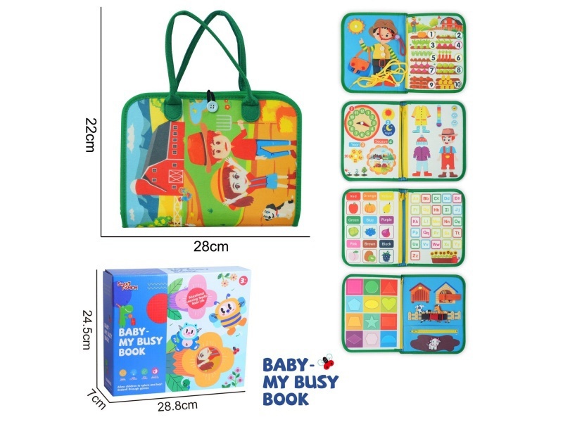 Montessori Early Childhood Education And Intelligence Development - Felt Farm Busy Board