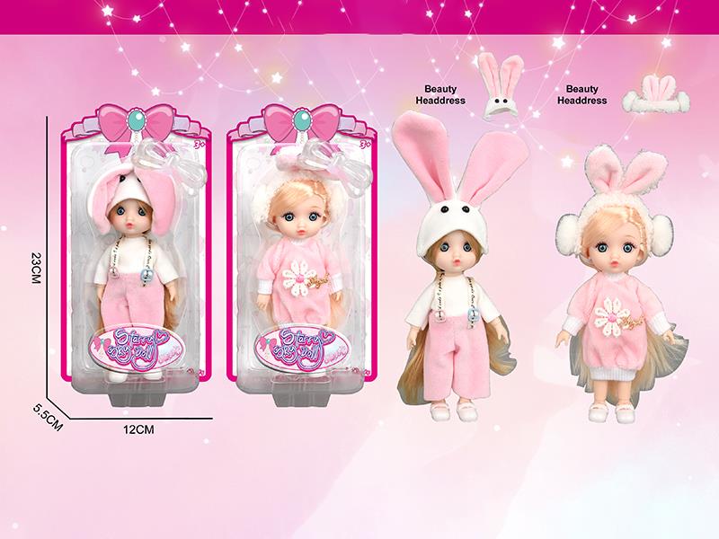 6 Inch 12-Joints Fashion Doll