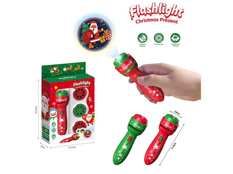 Christmas Projection Electric Torch(3 Slids)