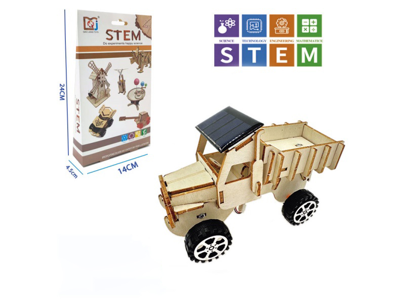 DIY Wooden Solar Power Truck