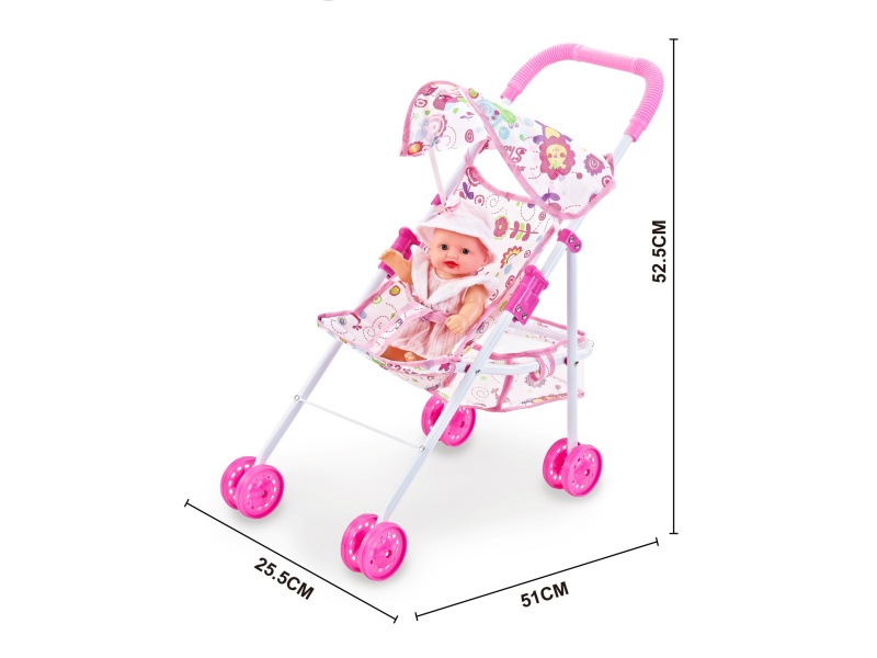 An Iron Trolley With A 10-Inch Musical Empty Body Doll