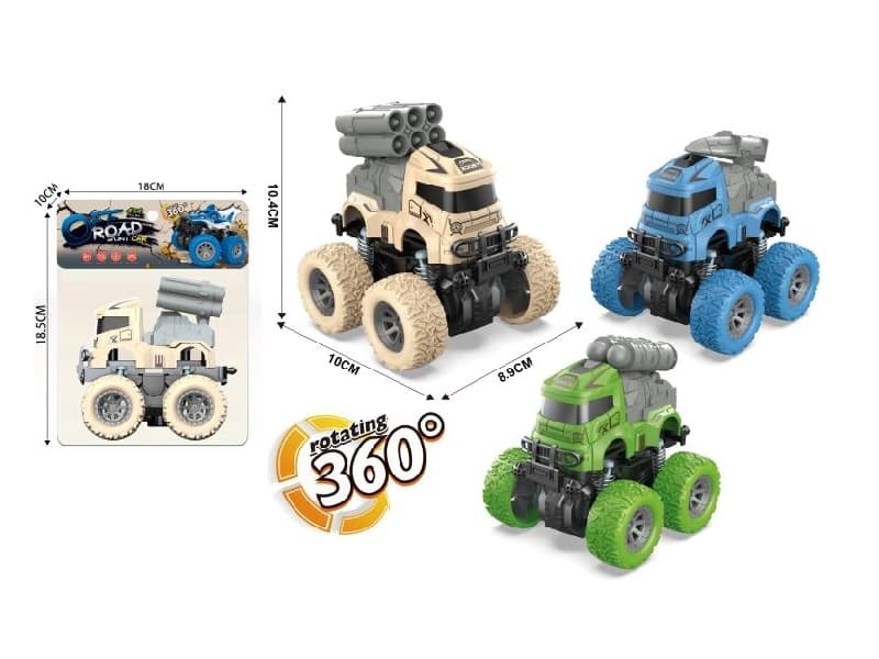 Double Friction/Four-Wheel Drive/Stunt Military Vehicle