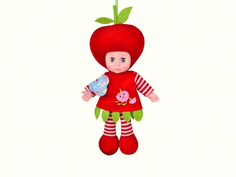 14-Inch Apple Fruit Doll With Music