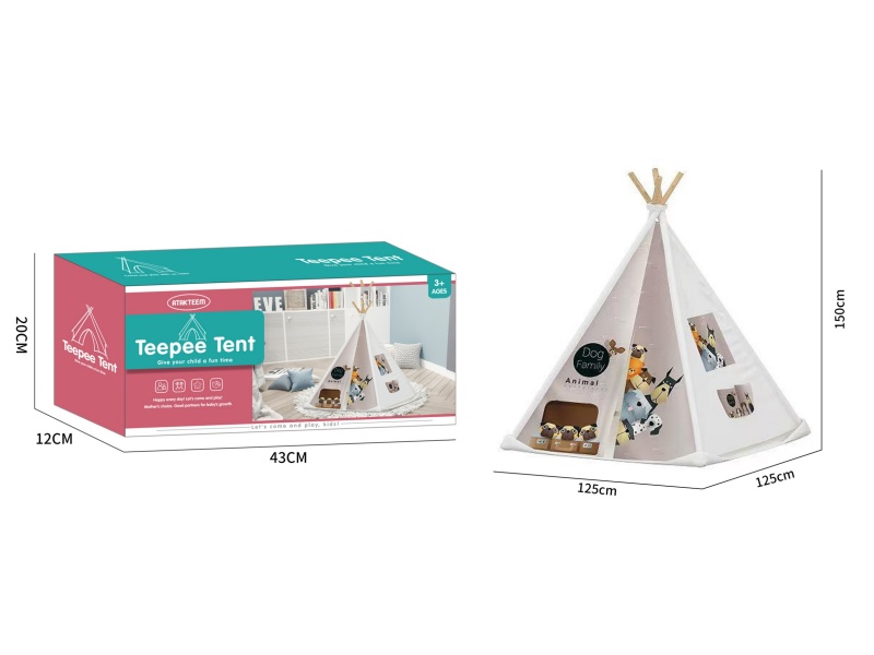3D Dog Indian Tent