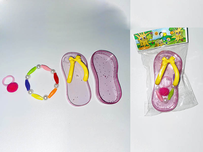 Flip-Flops Box + Bracelet + Ring
