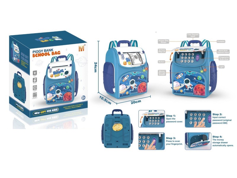 Cartoon Space Bag Piggy Bank