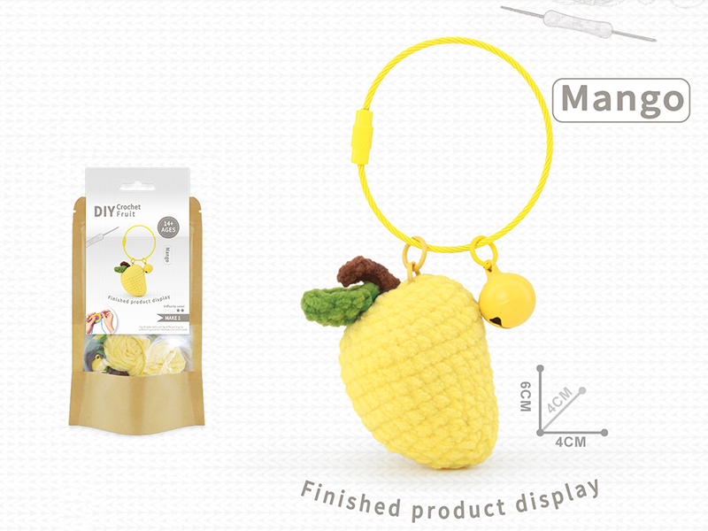 DIY Crochet Toy Mango Pendant(Including Making Tools)