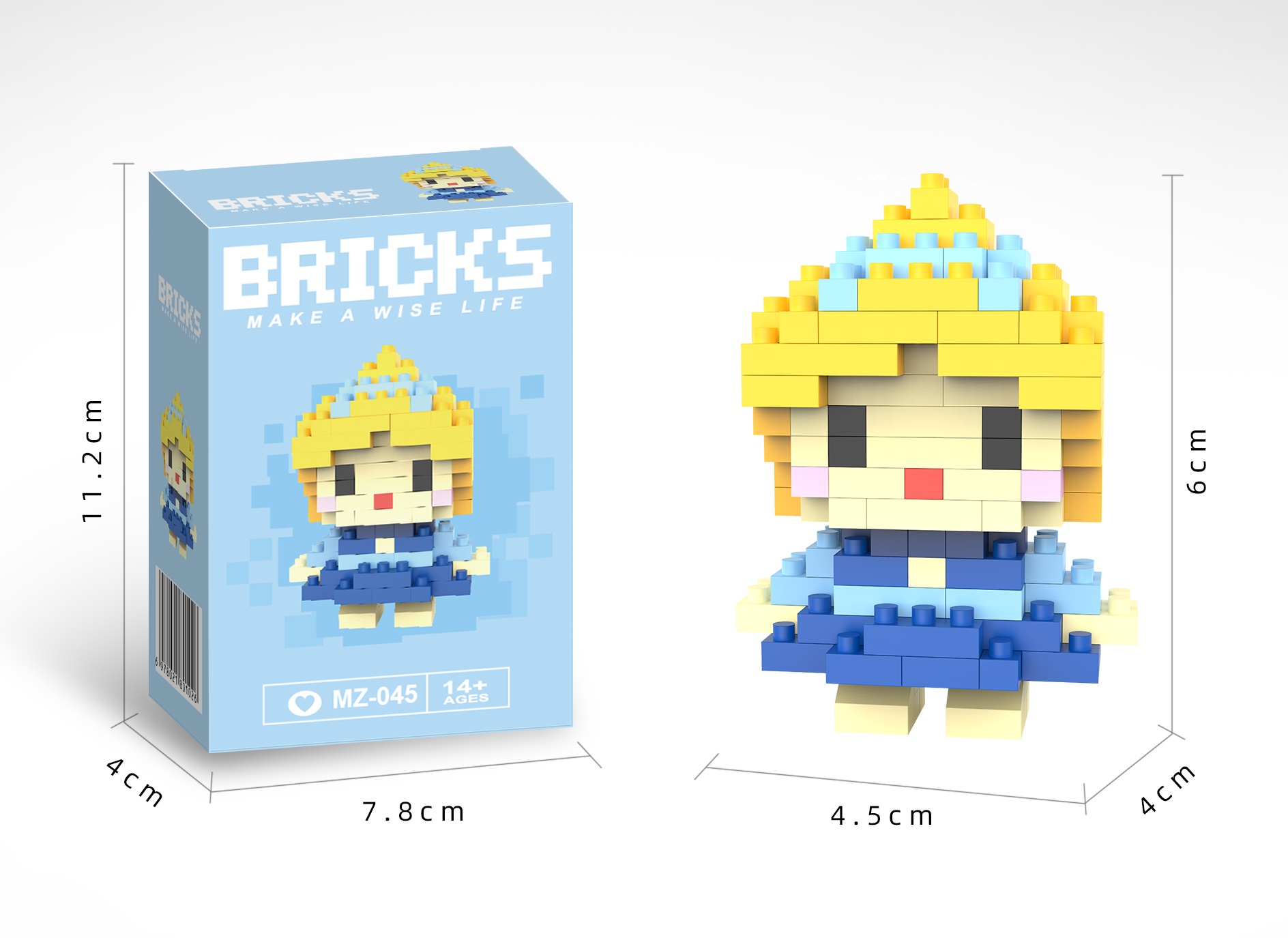 Building Blocks: 130 PCS Of Small Figurines