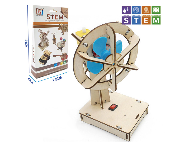 DIY Wooden Electric Oscillating Fan
