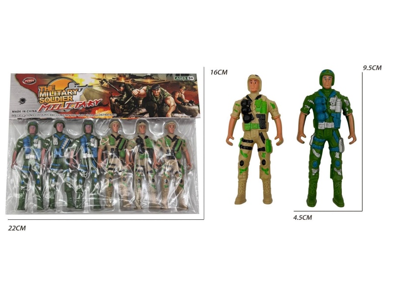 6 Soldiers (Yellow/Green)