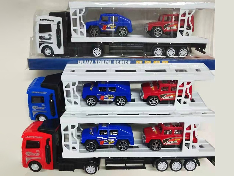 Friction Heavy Truck With Hummer Cars