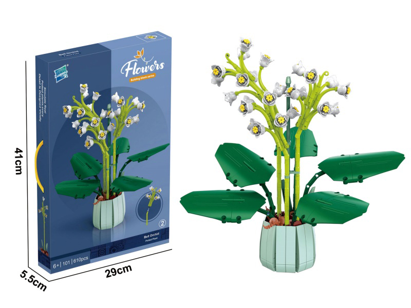 Building Block Potted Lily Of The Valley (610Pcs)610Pcs