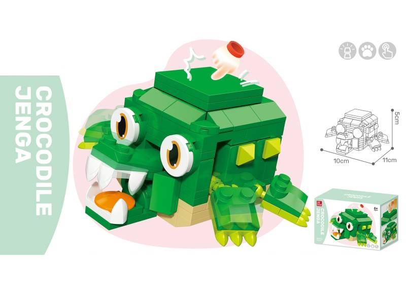 Building Blocks: 151 PCS Of Crocodile Jenga