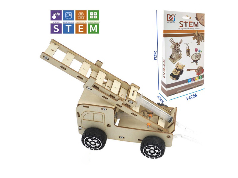 DIY Wooden Hydraulic Ladder Truck