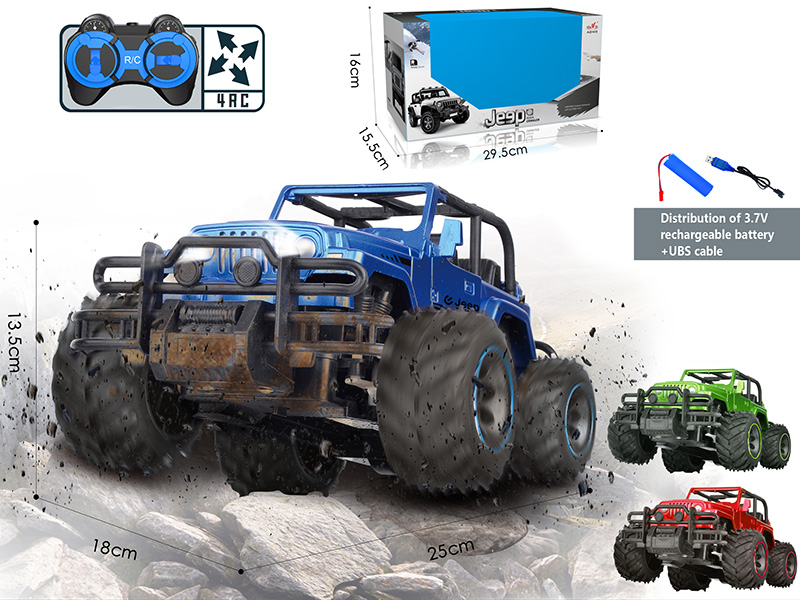 1:16 4CH Remote Control Open Door Jeep Truck