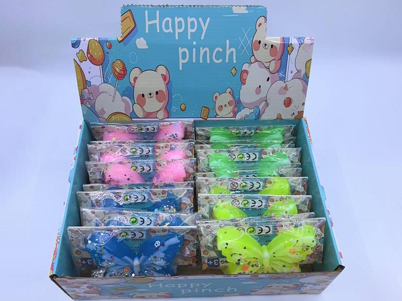 Pinching Music: Two-Color Butterfly On The Head