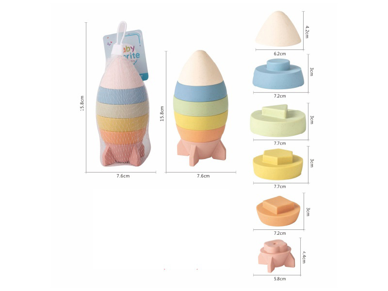 Stackable Rockets Vinyl Toy