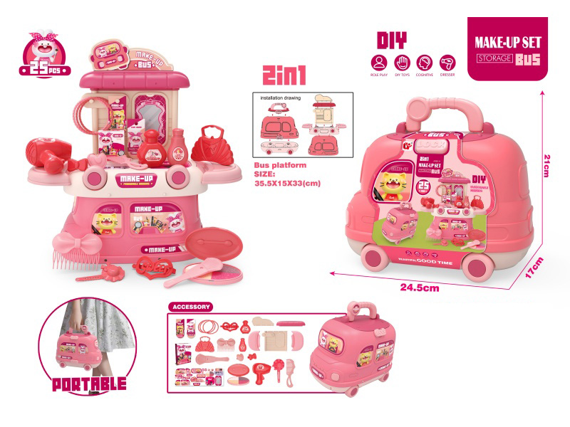 Bus House Beauty Set, 25 Pcs