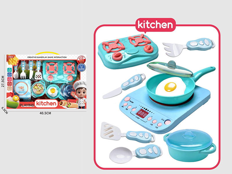 Blue Kitchen Play Set