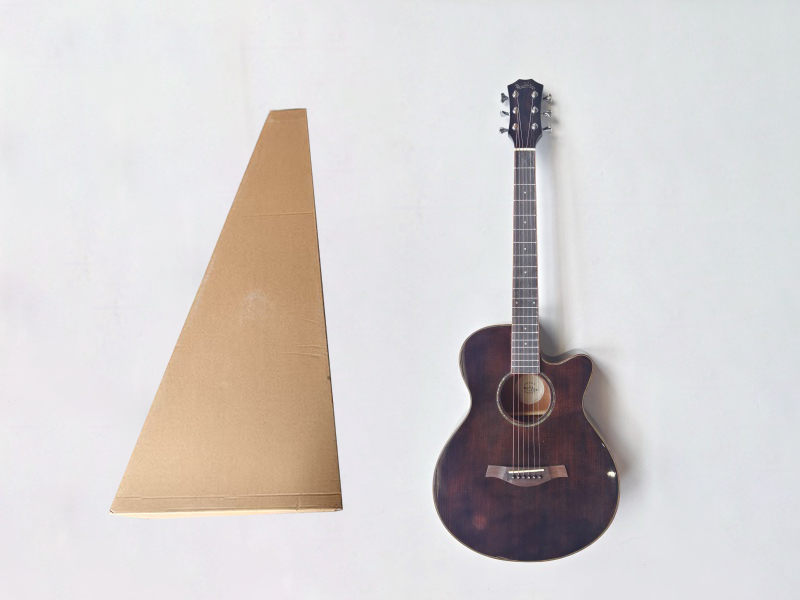 Glossy Surface Folk Wooden Guitar