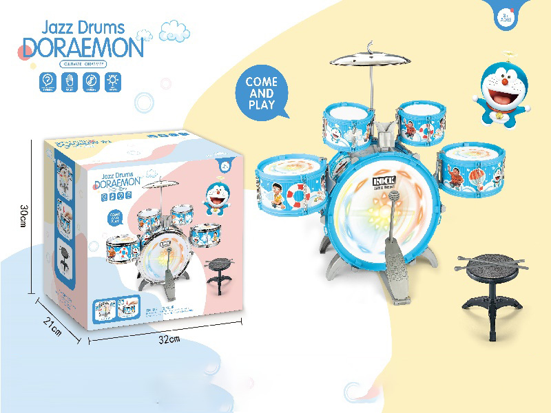 Solid Color Doraemon New Vertical Five-Drum/Three-Lamp Power Pack