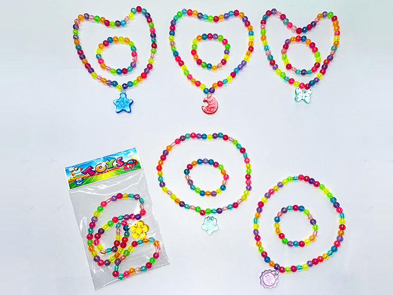 Bead Necklace + Bracelet