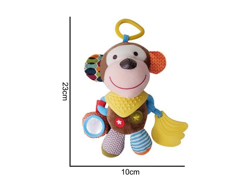 A Large Plush Colorful Dog Pendant