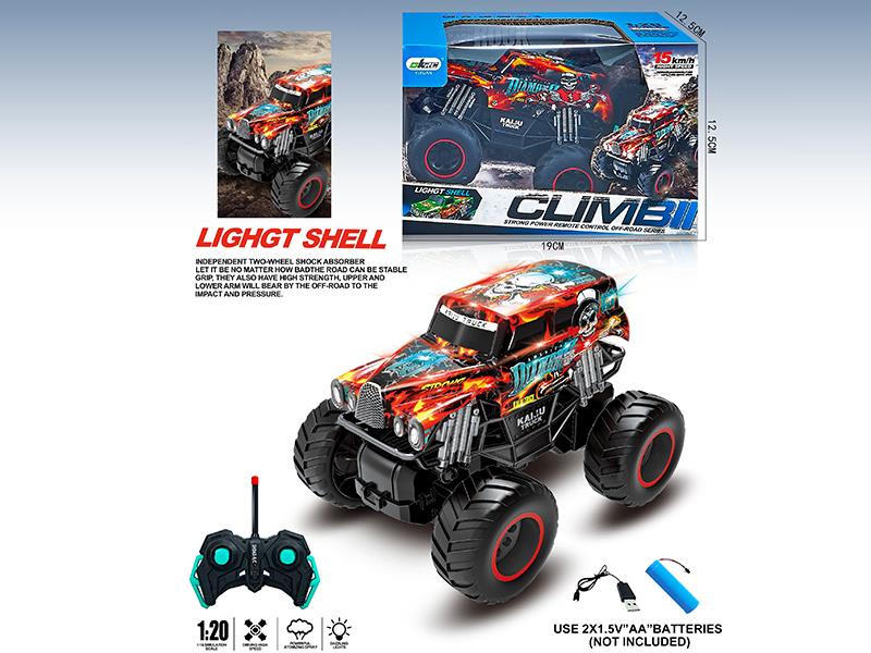 4CH Remote Control PVC High-Speed Monster Truck With Lights