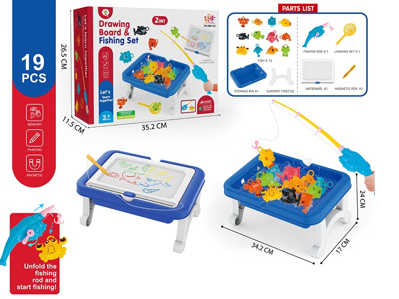 Drawing Board & Fishing Set