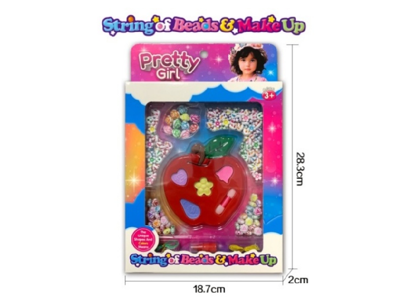 Apple Makeup Colored Acrylic Bead Set