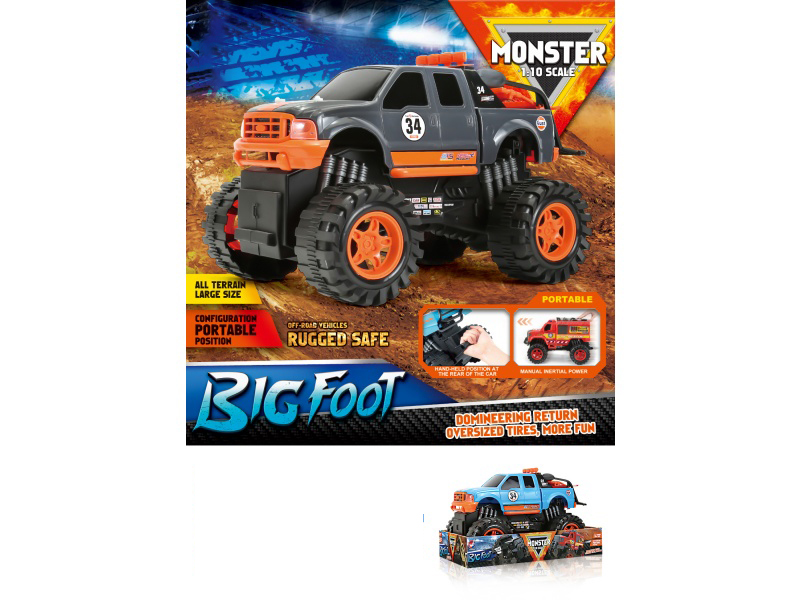 1:10 Fire Wheel Pickup Truck Inertia Vehicle