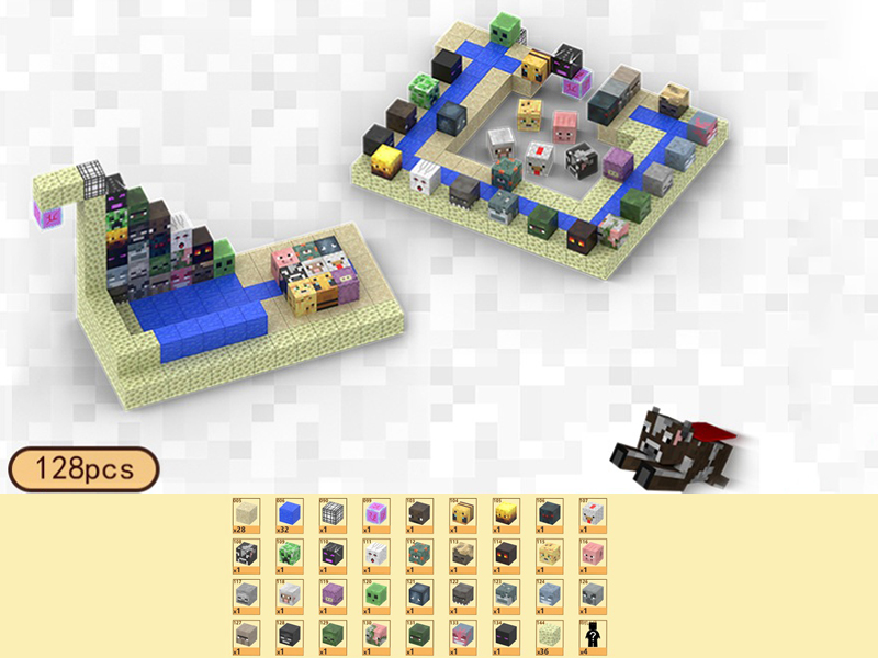 Gallary Of Treasures Magnetic Cube Building Blocks 128pcs