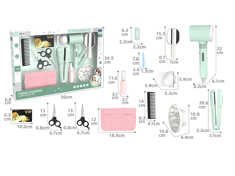 Straight Hair Stick + Electric Hair Dryer Fashion Hairstylist Hairdressing Set