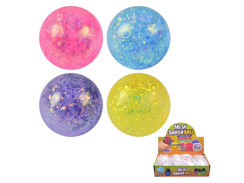 Maltose Glitter Ball Squeeze Toy