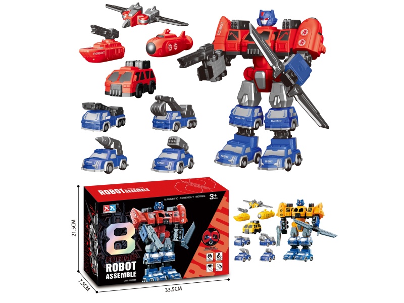 8-In-One/Intercolor Magnetic Assembly Robot