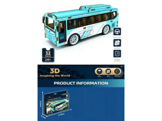 3D Jigsaw Puzzle Series: Bus