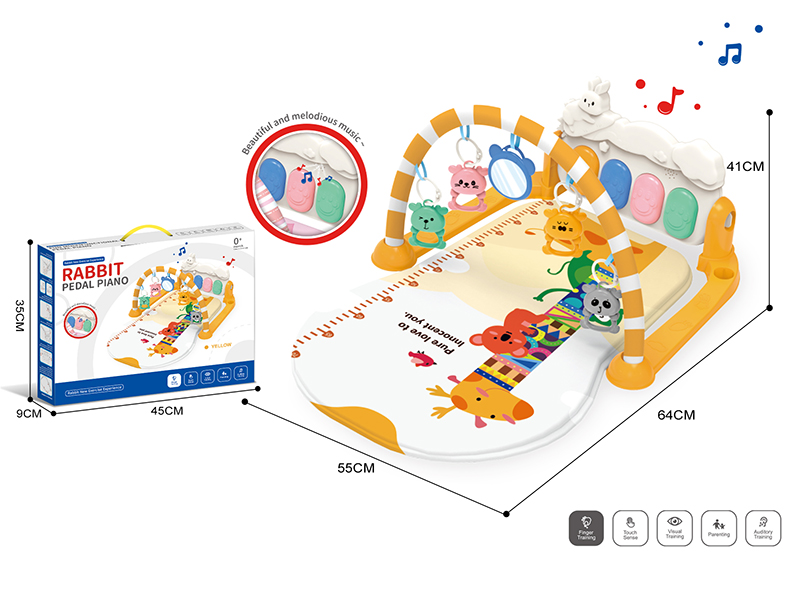 Giraffe Pedal Piano Fitness Blanket