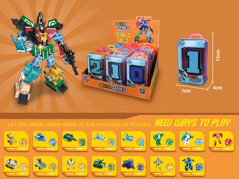 Digital Series Transformation Toys 15pcs