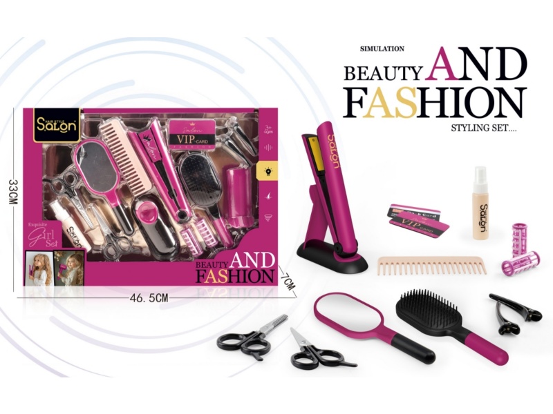 Diy House Play Accessories Simulation Salon Hair Care Tools Electric Set 15 Pcs