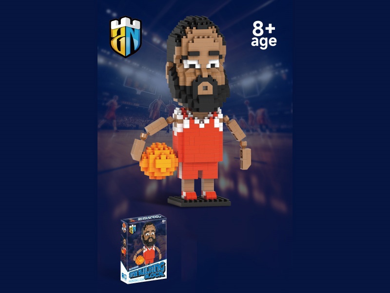 529 PCS Of Harden No. 13 Basketball Building Blocks