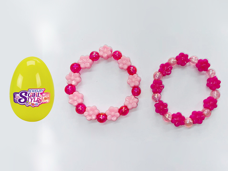 Eggshell + Beaded Bracelet
